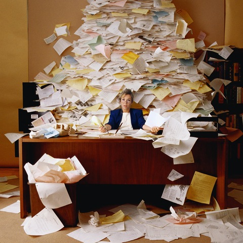 Reducing paper clutter