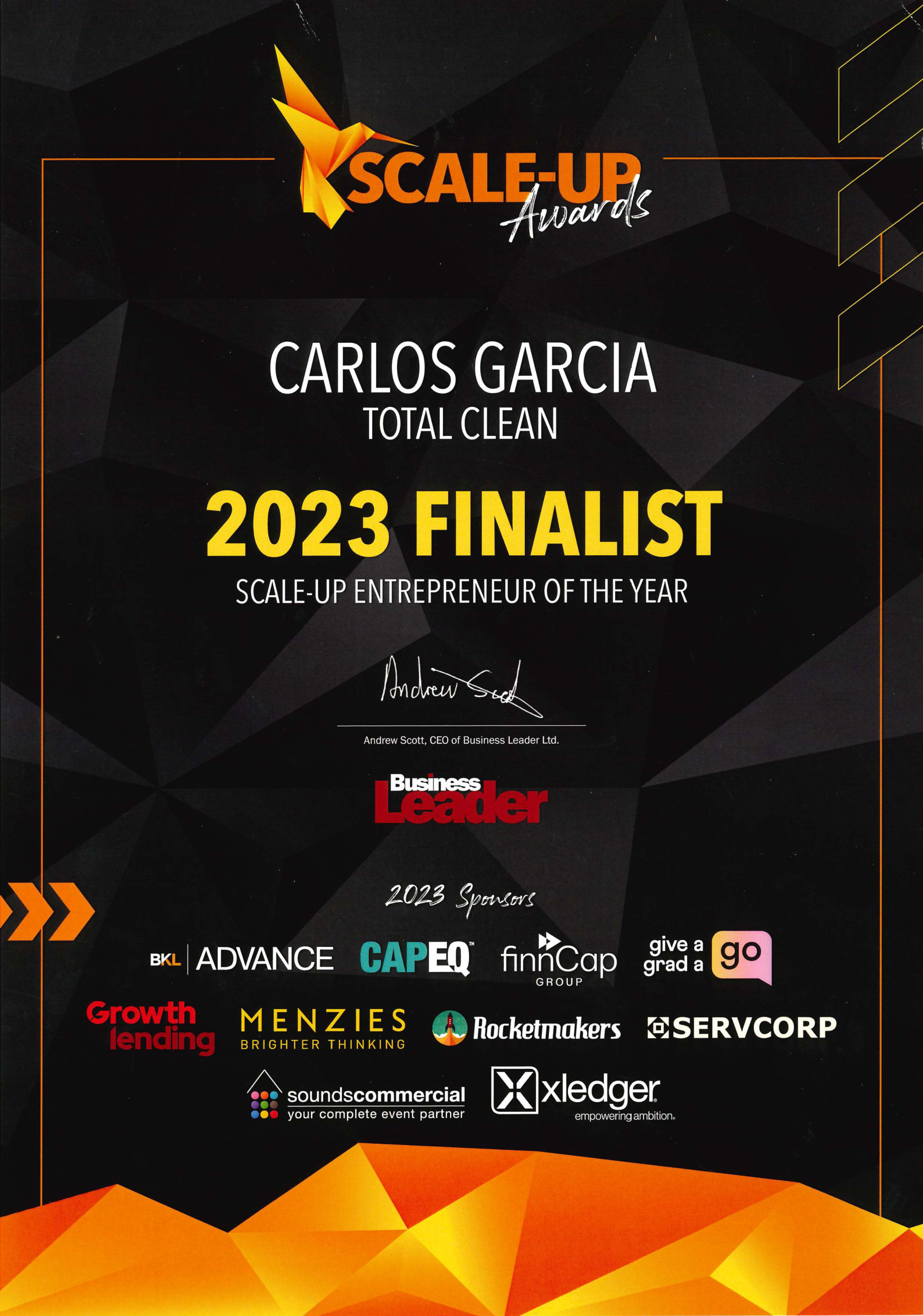 Scale up Entrepreneur of the year 2023