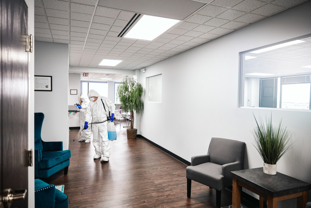 Cleaning And Disinfecting Office
